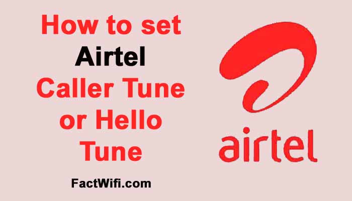 how to set airtel caller tune